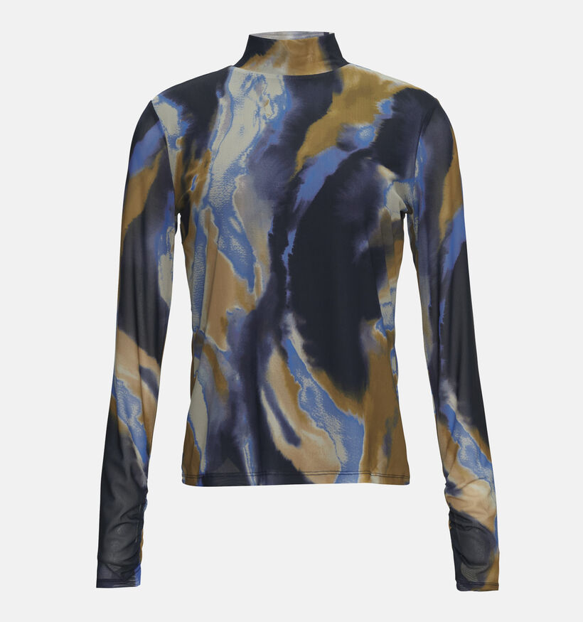 comma Blauwe Longsleeve voor dames (348504)