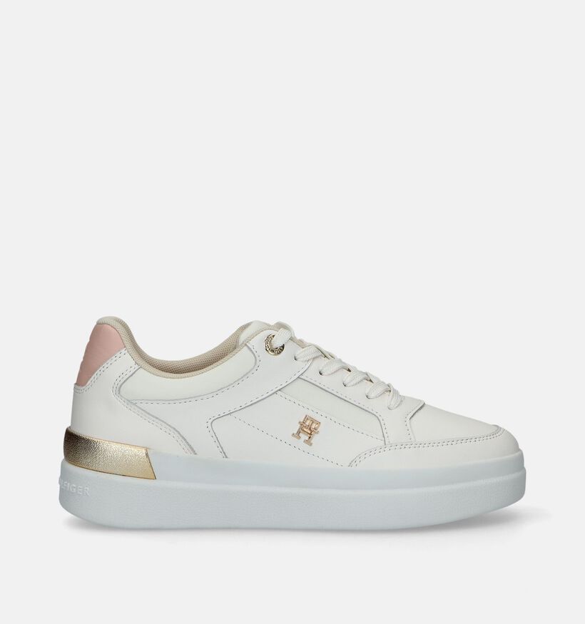 Tommy Hilfiger Lux Hardware Court Baskets en Blanc pour femmes (342707) - pour semelles orthopédiques