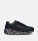 Skechers Uno Lite Lovely Luv Zwarte Sneakers voor meisjes (345247)