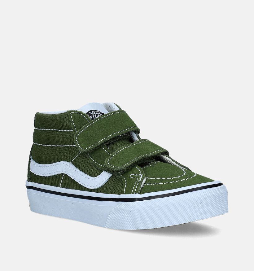 Vans SK8 Mid Reissue Baskets de skate en Vert pour garçons, filles (343852)