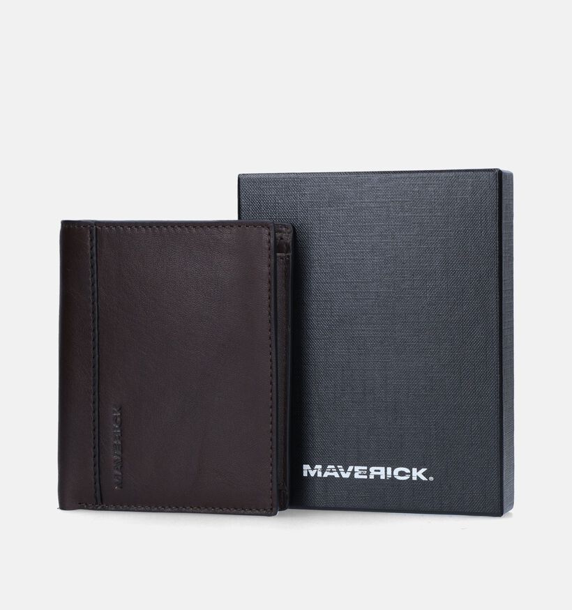 Maverick Portefeuille en Brun pour hommes (349918)