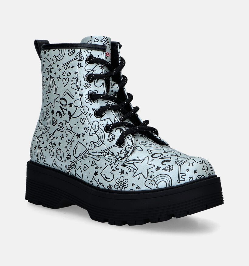 Skechers Gravlen Hi Zilveren Boots voor meisjes (345252)