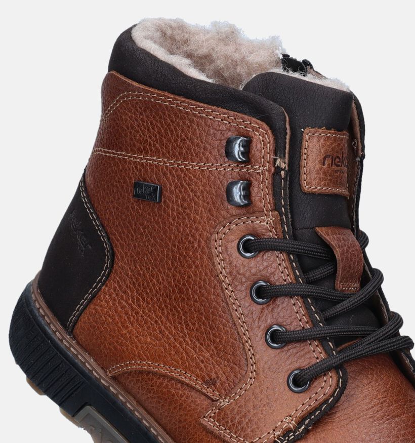 Rieker Tex Bottines en Cognac pour hommes (347445) - pour semelles orthopédiques