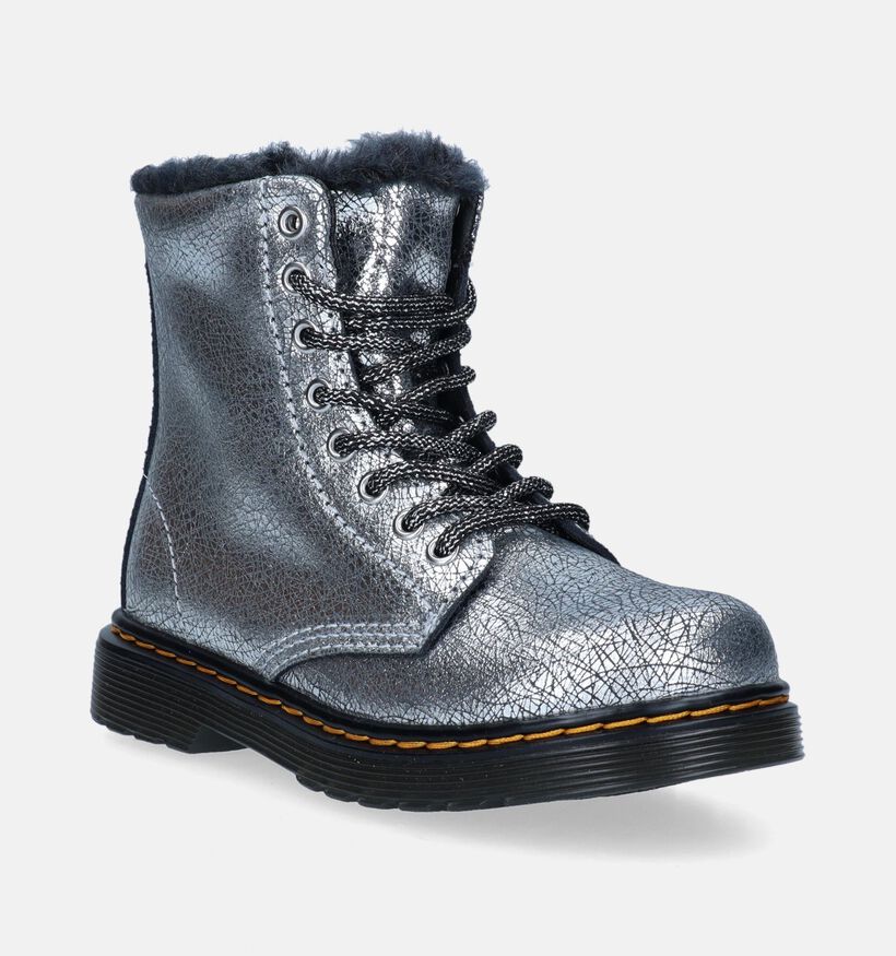 Dr. Martens 1460 Serena Zilveren Boots voor meisjes (343772)