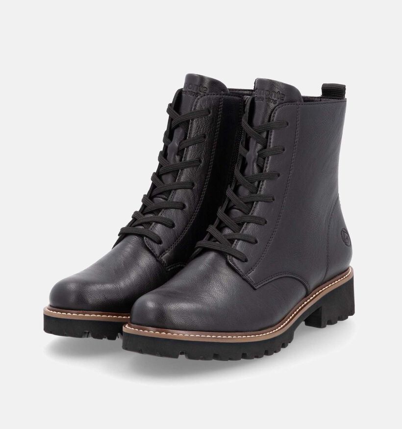 Remonte Zwarte Bottines voor dames (347255) - geschikt voor steunzolen