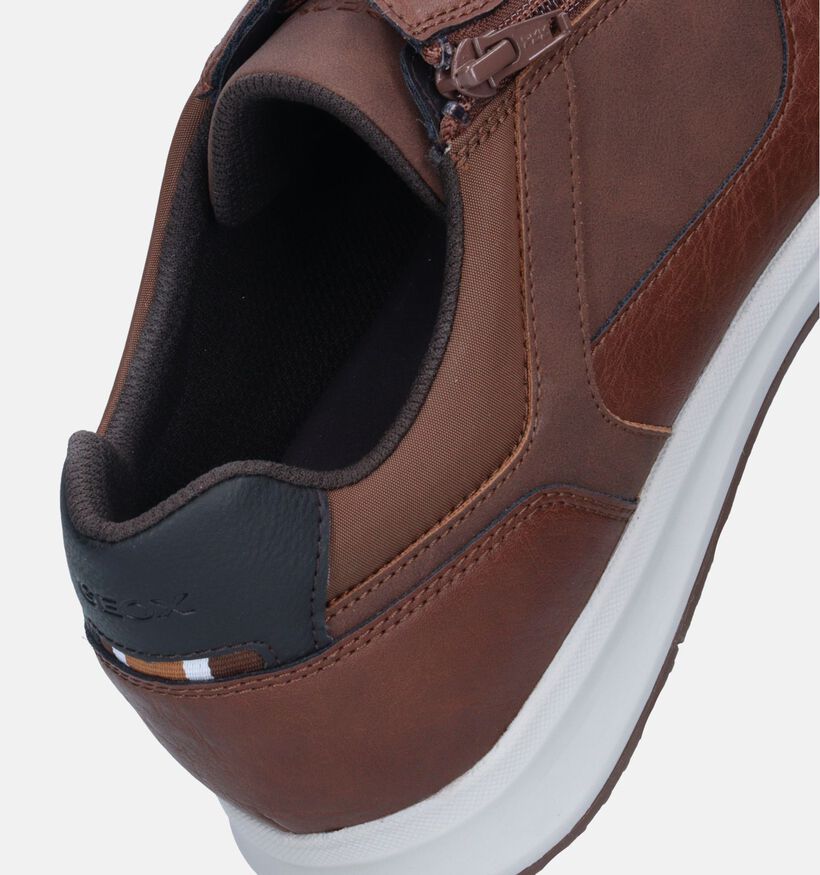 Geox Avery Chaussures à lacets en Cognac pour hommes (344333) - pour semelles orthopédiques