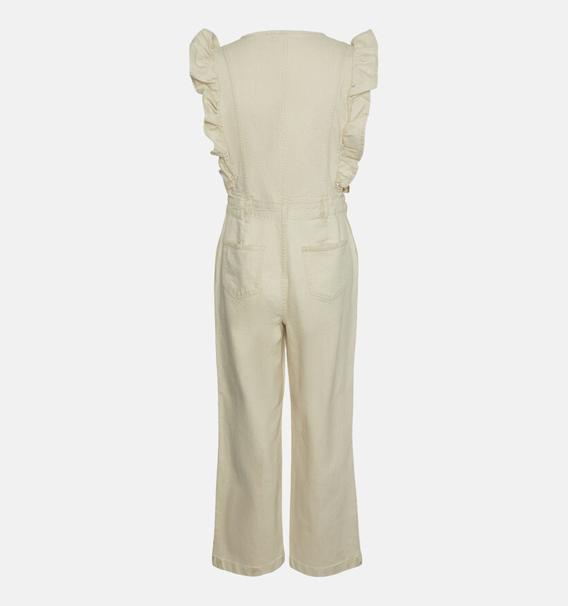 Pieces Muji Beige Denim Jumpsuit voor dames (342010)