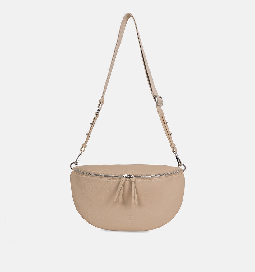 Crinkles Ecru Crossbody Tas voor dames (342322)