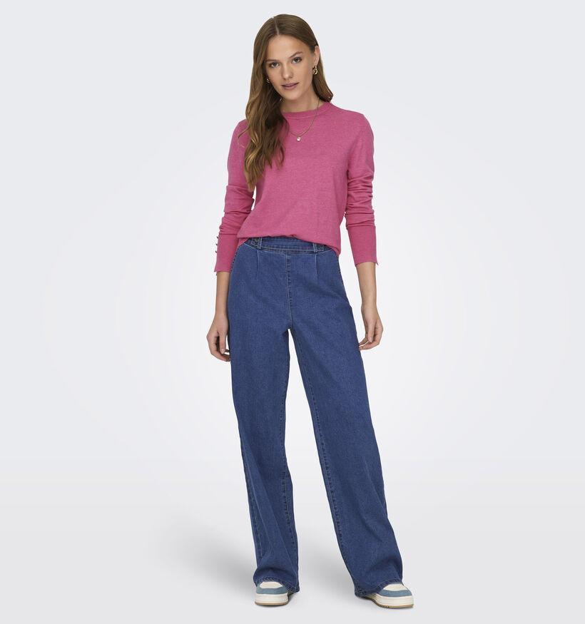 JDY Geggo Blauwe Wide leg jeans L32 voor dames (349999)