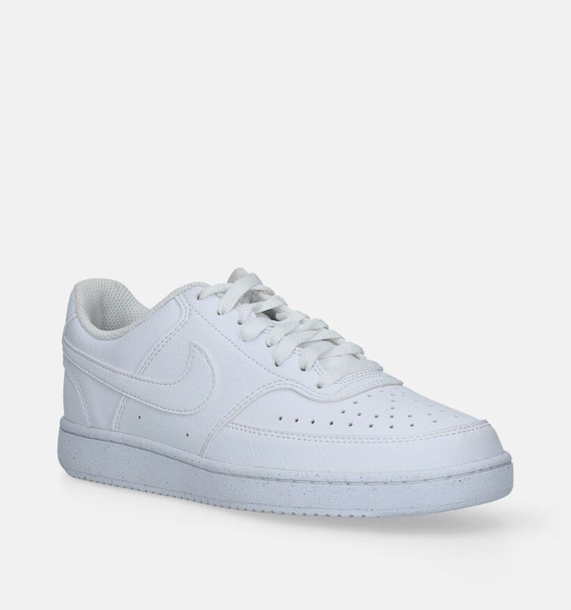 Nike Court Vision Low Next Nature Baskets en Blanc pour femmes (339841)