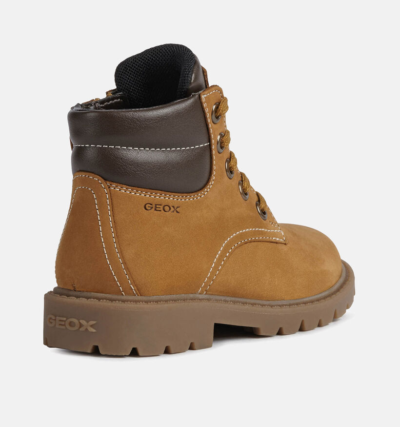 Geox Shaylax Naturel Bottines voor jongens (344555) - geschikt voor steunzolen