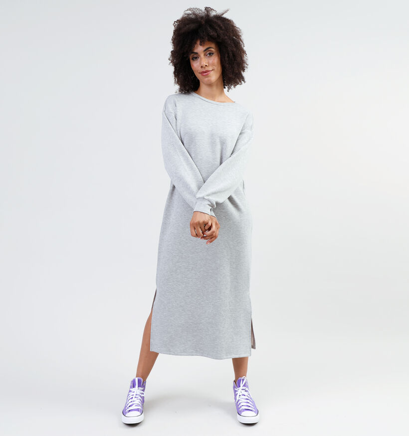 Vila Sif Robe mi-longue en Gris pour femmes (346114)