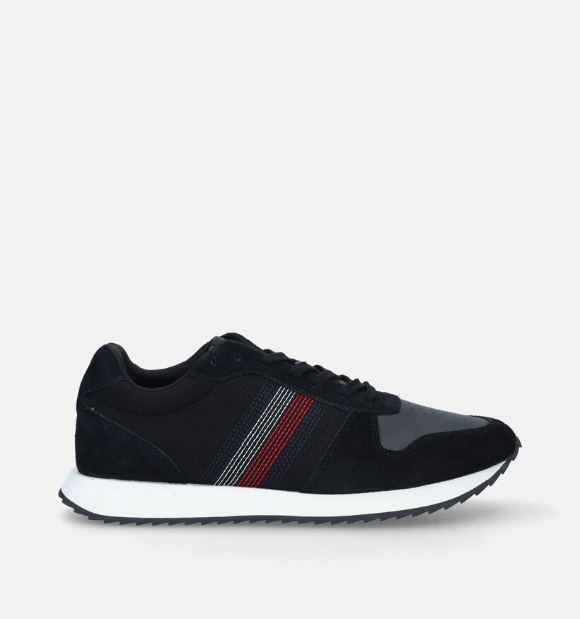 Tommy Hilfiger Runner Evo Mix Stitch Blauwe Veterschoenen voor heren (342738) - geschikt voor steunzolen