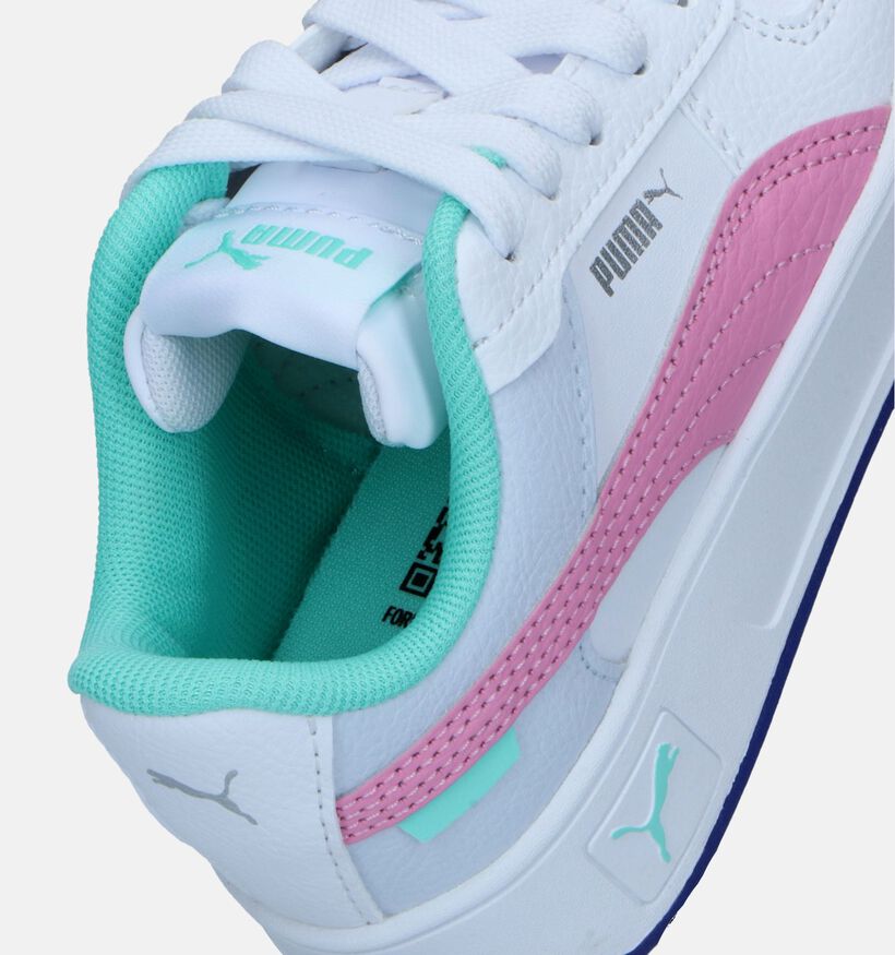 Puma Carina Street Witte Sneakers voor meisjes (343149) - geschikt voor steunzolen