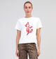 Vero Moda Caya Mette Wit T-shirt voor dames (349068)