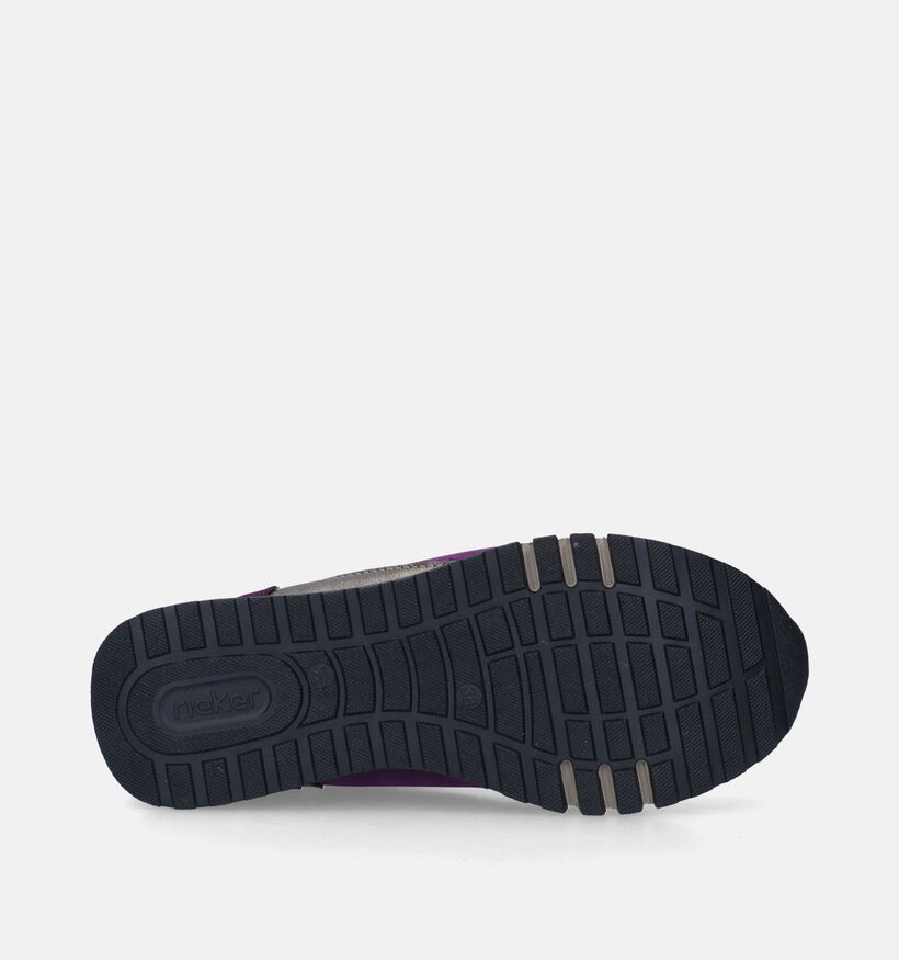 Rieker Baskets casual en Violet pour femmes (344403) - pour semelles orthopédiques