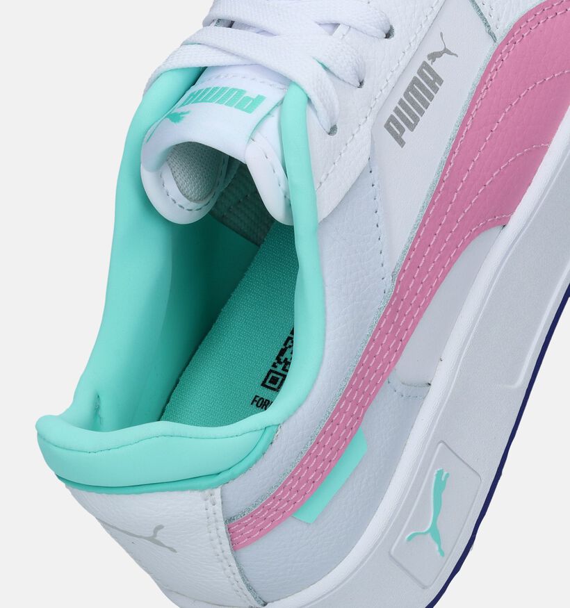 Puma Carina Street Baskets en Blanc pour filles (343148) - pour semelles orthopédiques