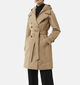 comma Trenchcoat avec capuchon en beige pour femmes (345683)