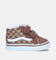 Vans SK8 Mid Reissue Neutral Baskets en Brun pour filles, garçons (343876)