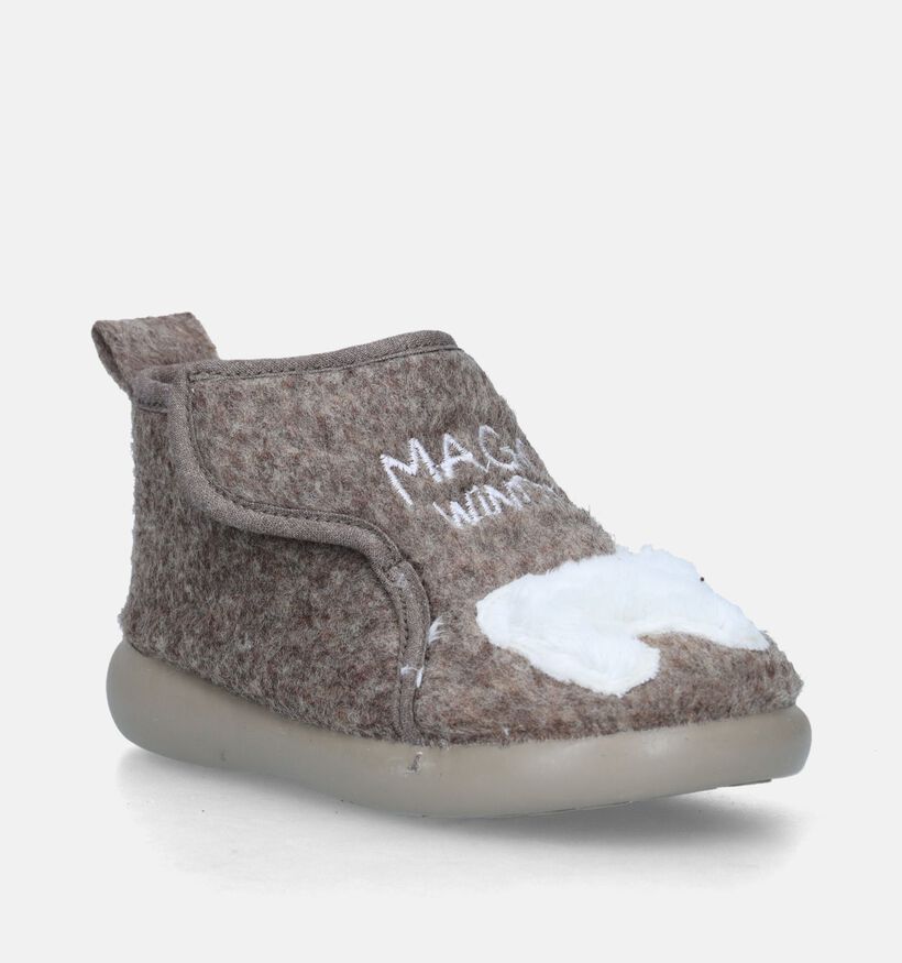 Milo & Mila Pantoufles pour bébé en Marron pour filles, garçons (348680)