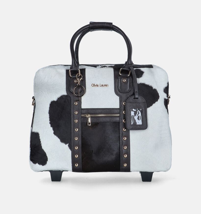 Olivia Lauren Cowhide Zwarte Trolley voor dames (349649)