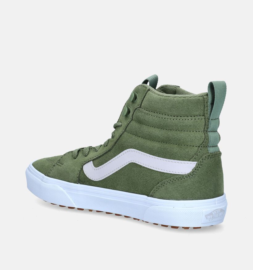 Vans Filmore Hi Vansguard Suede Baskets de skate en Vert pour femmes (343809)