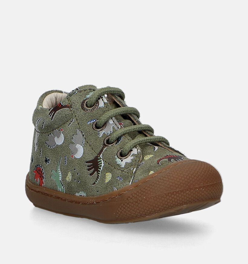 Naturino Cocoon Groene Babyschoenen voor jongens (347634) - geschikt voor steunzolen