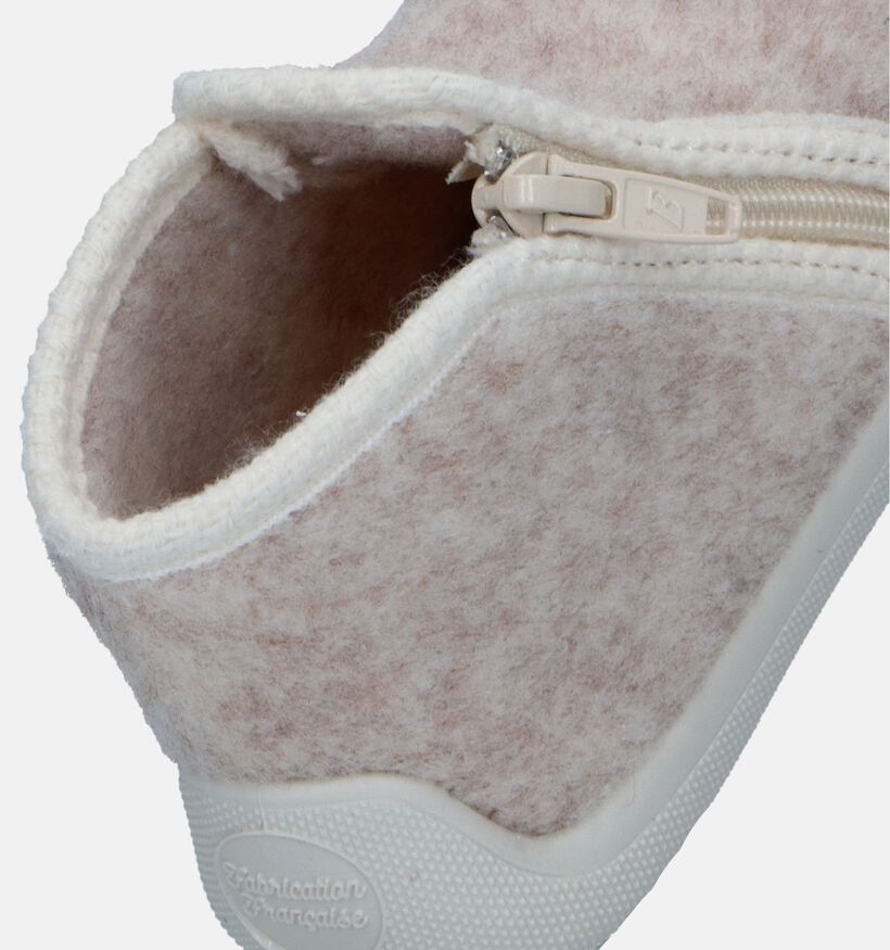 Milo & Mila Pantoufles pour bébé en Beige clair pour filles, garçons (348650)