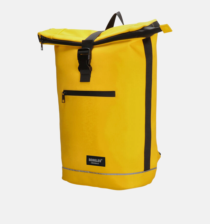 Beagles Sac à dos avec compartiment pour ordinateur portable en Jaune pour hommes, femmes (350605)