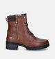 Mustang Boots à lacets en Cognac pour femmes (345433)