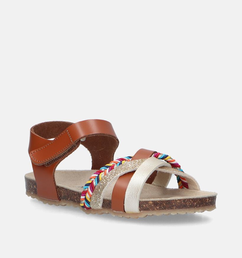 Milo & Mila Cognac Sandalen voor meisjes (340739)