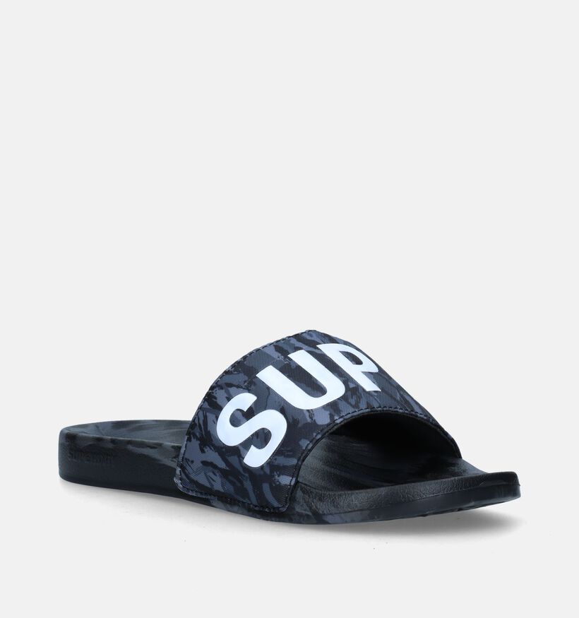 Superdry Code Core Zwarte Badslippers voor heren (338524)