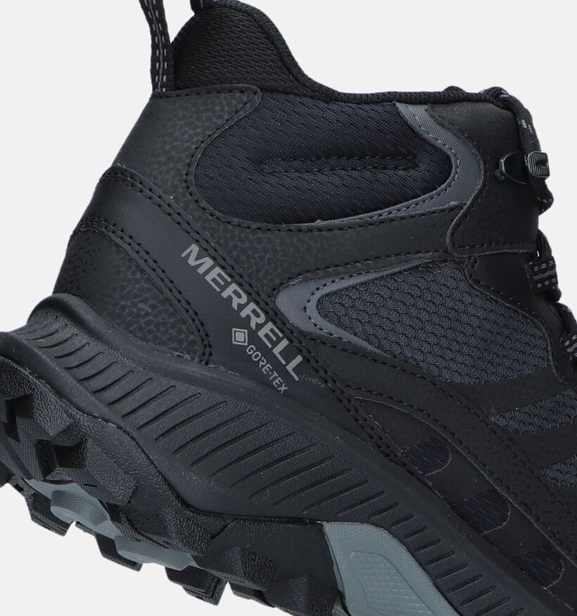 Merrell Speed Strike 2 Mid GTX Zwarte Wandelschoenen voor heren (347786) - geschikt voor steunzolen