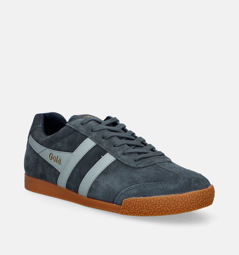 Gola Harrier CMA192 Blauwe Sneakers voor heren (345145) - geschikt voor steunzolen