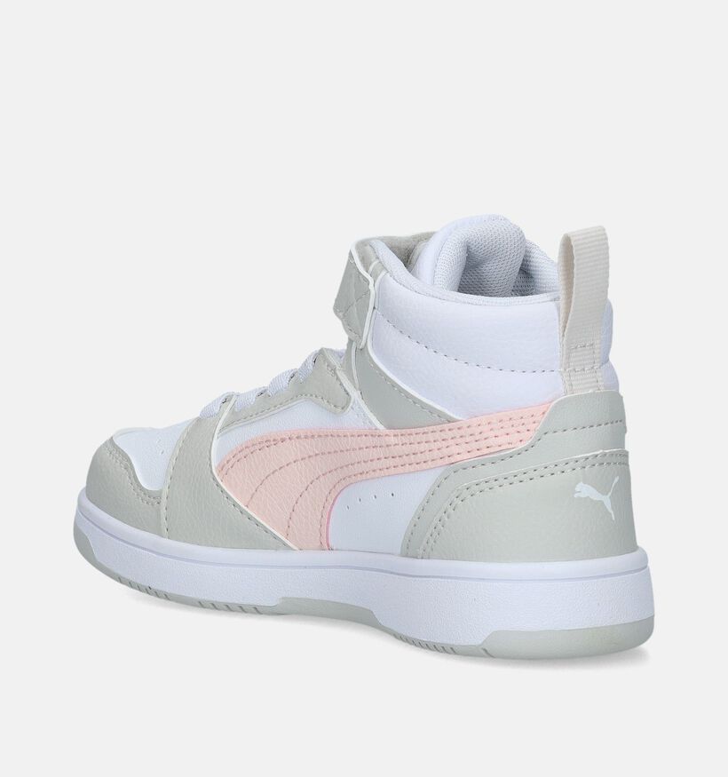 Puma Rebound v6 Witte sneakers voor meisjes (342850)