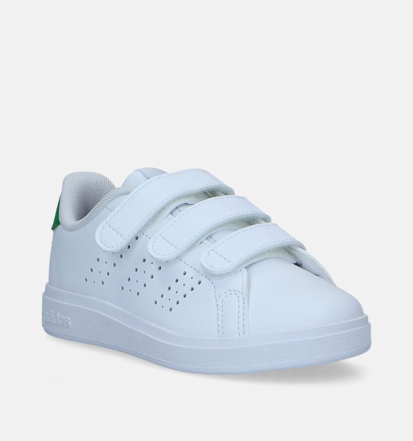 adidas Advantage Base 2.0 CF C Witte Sneakers voor jongens, meisjes (343207)