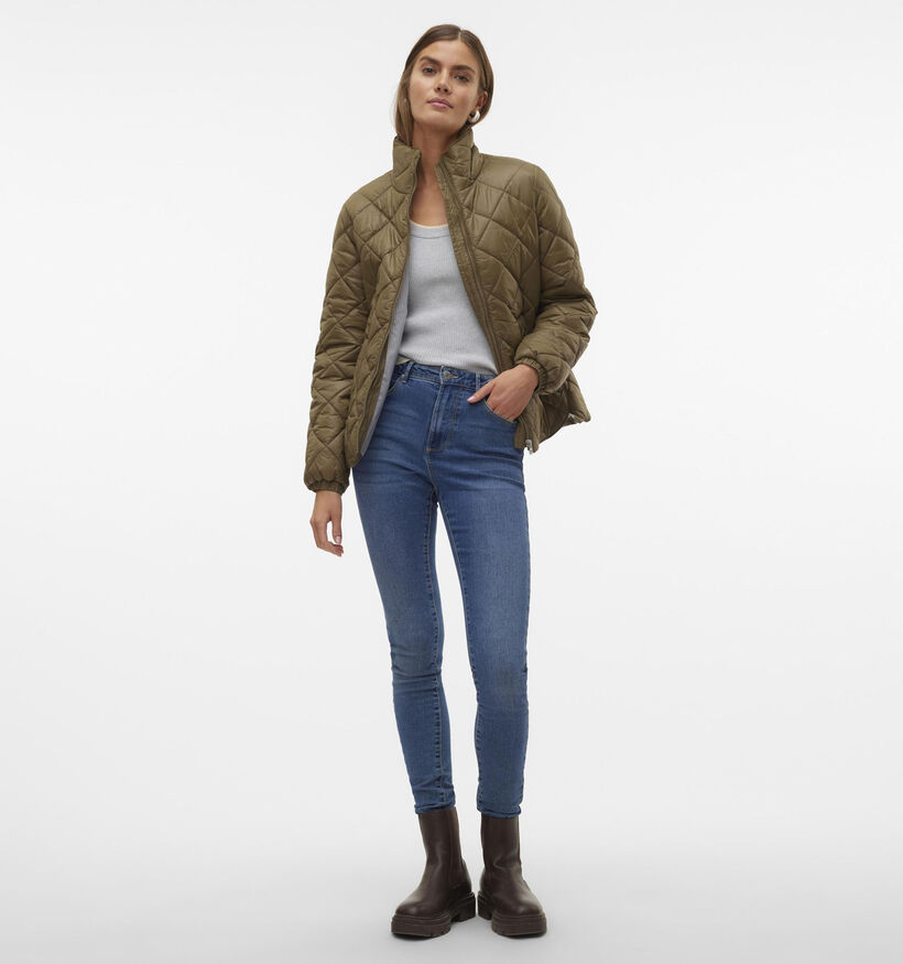 Vero Moda Skylar Manteau matelassé en Vert Khaki pour femmes (344069)