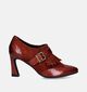 Crinkles Cognac Enkelpumps voor dames (348023)