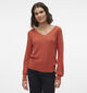 Vero Moda Newlexsun Rode Trui met V-hals voor dames (346169)