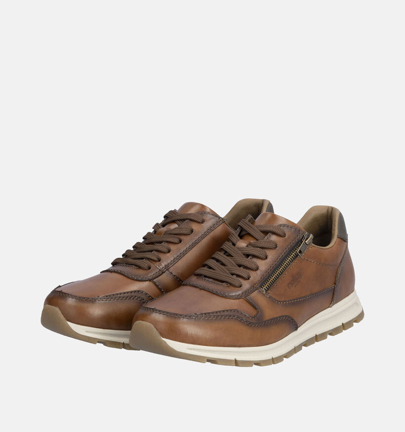 Rieker Cognac Veterschoenen voor heren (344372) - geschikt voor steunzolen