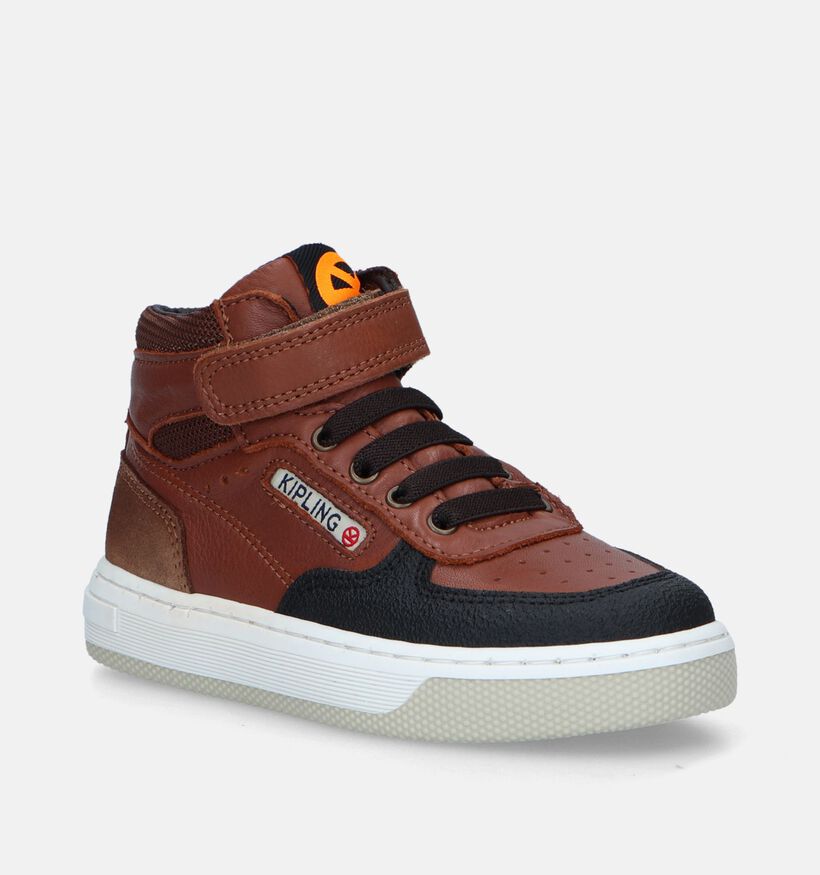 Kipling Darius Cognac Hoge schoenen voor jongens (349357) - geschikt voor steunzolen