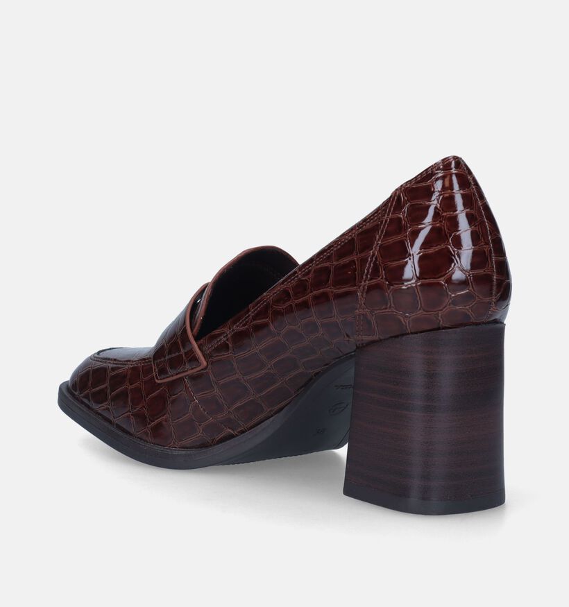 Tamaris Mocassins avec talon en Cognac pour femmes (344600)