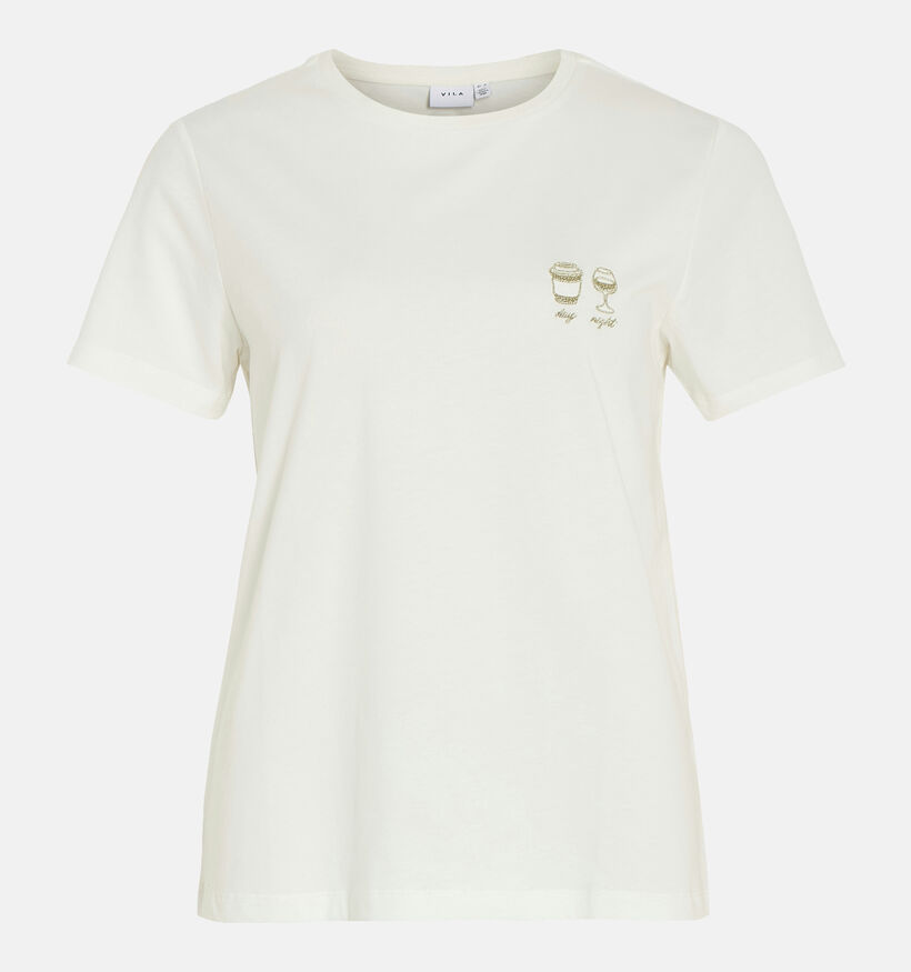 Vila Rana Wit T-shirt voor dames (348774)