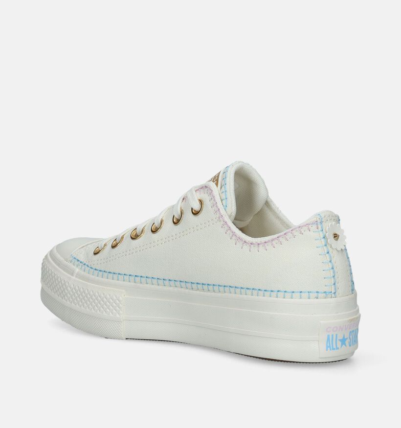 Converse Chuck Taylor All Star Lift Baskets en Écru pour femmes (341503)