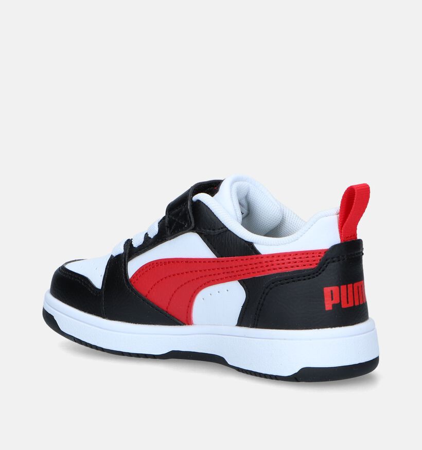 Puma Rebound v6 Witte Sneakers voor jongens, meisjes (342861)