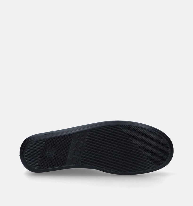 Ecco Soft 2.0 Zwarte Veterschoenen voor dames (270019) - geschikt voor steunzolen