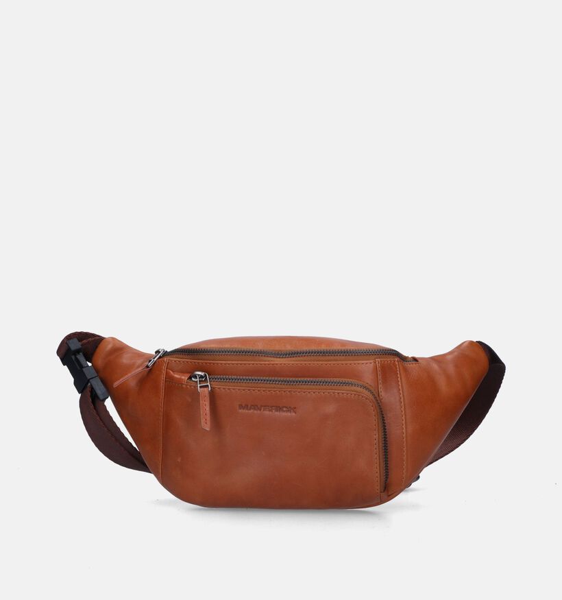 Maverick Sac banane en Cognac pour hommes (349905)