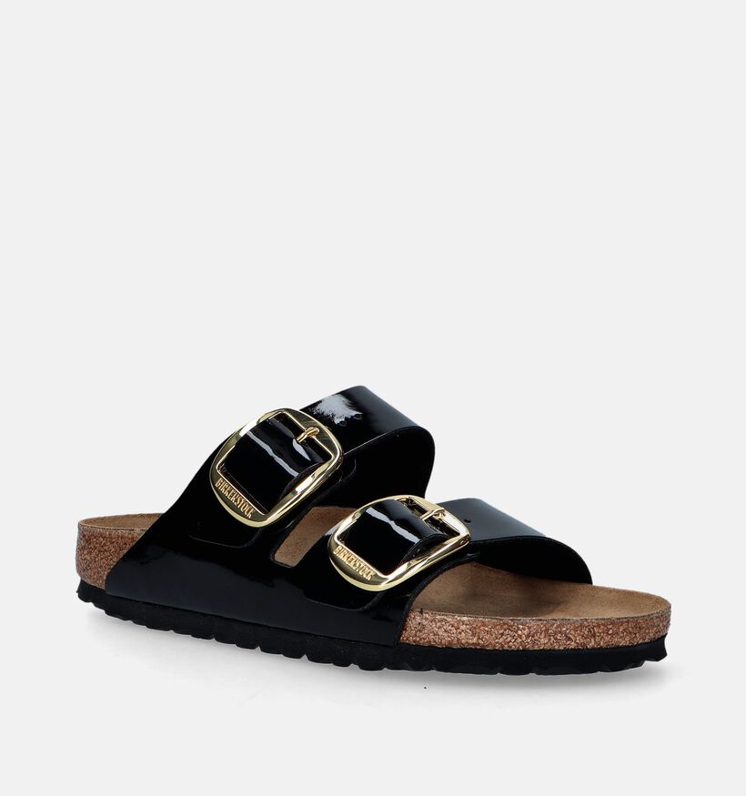 Birkenstock Arizona Big Buckle Zwarte Slippers voor dames (343935)