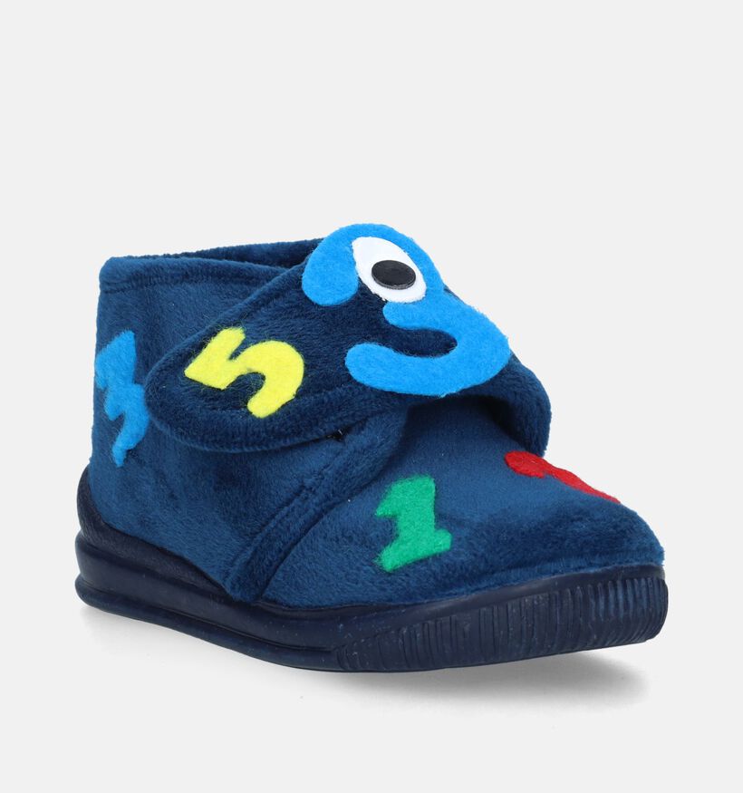 Milo & Mila Pantoufles pour bébé en Bleu pour filles, garçons (348789)