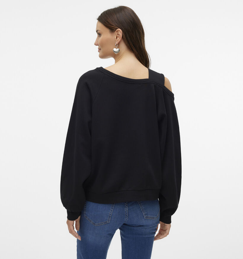 Vero Moda Gina LS Cold Shoulder Zwarte Sweater voor dames (355214)